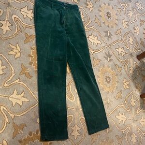 Polo  kids Dark Green Corduroy Pants size 18 or XS $30